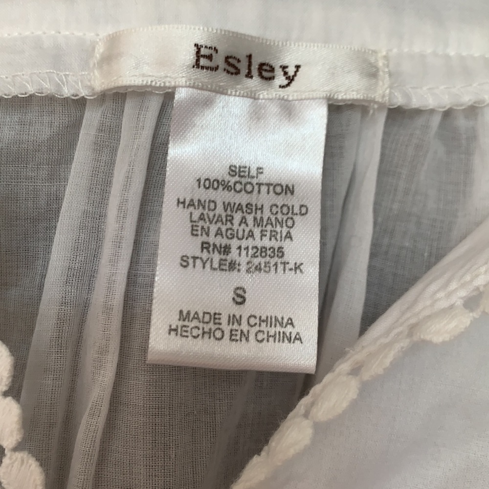 Esley sheer tunic embroidered top - Picture 2 of 5
